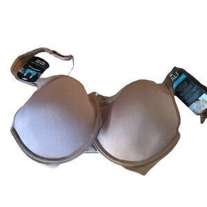 NWT Bali 34DDOne Smooth U Ultra Light Convertible T-Shirt BRA Underwire Mocha